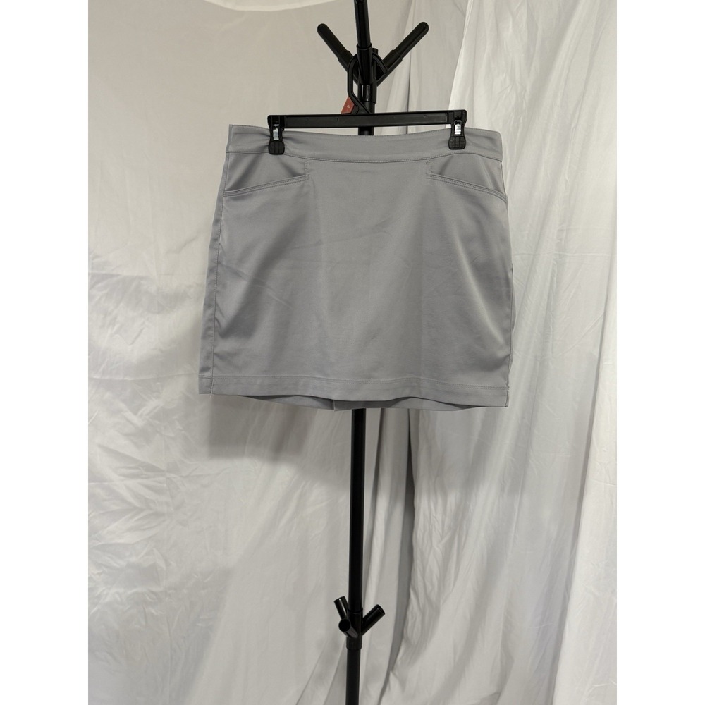 PGA Tour Golf Skirt Women's Size 10 Gray Built in Shorts Skort Athletic Pockets